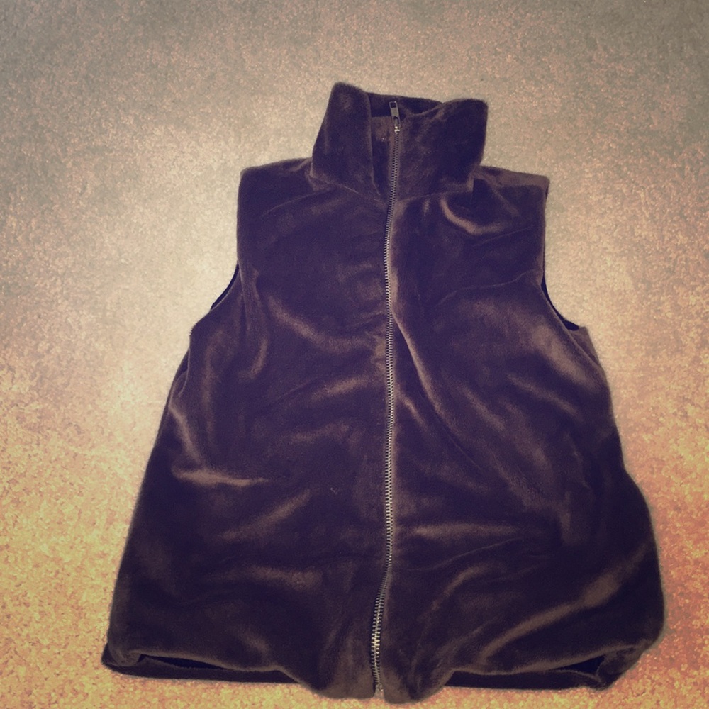 Faux fur vest